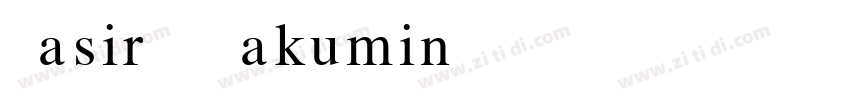 Masiro Kakumin B字体转换